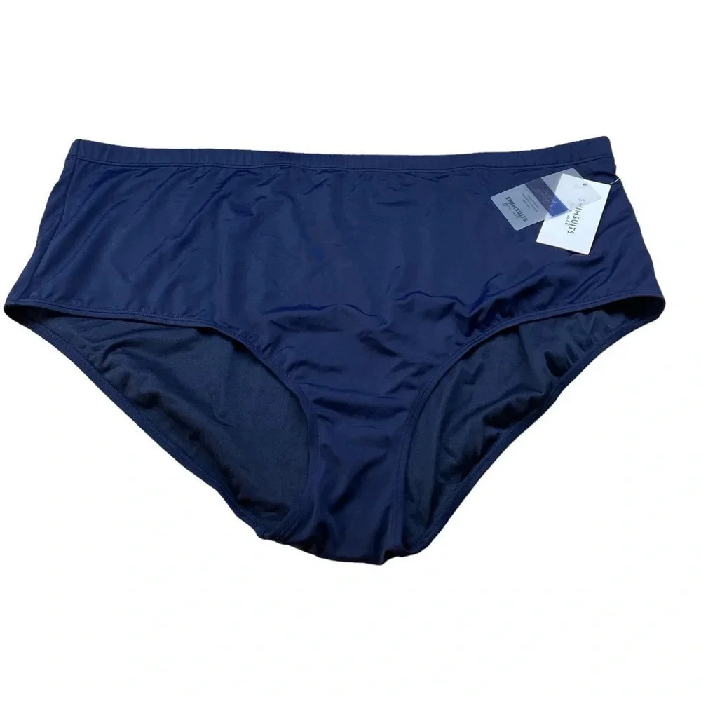 Bottom Swimsuits For All Size 30 Chlorine Resistance Swimwear Pool Beach Blue